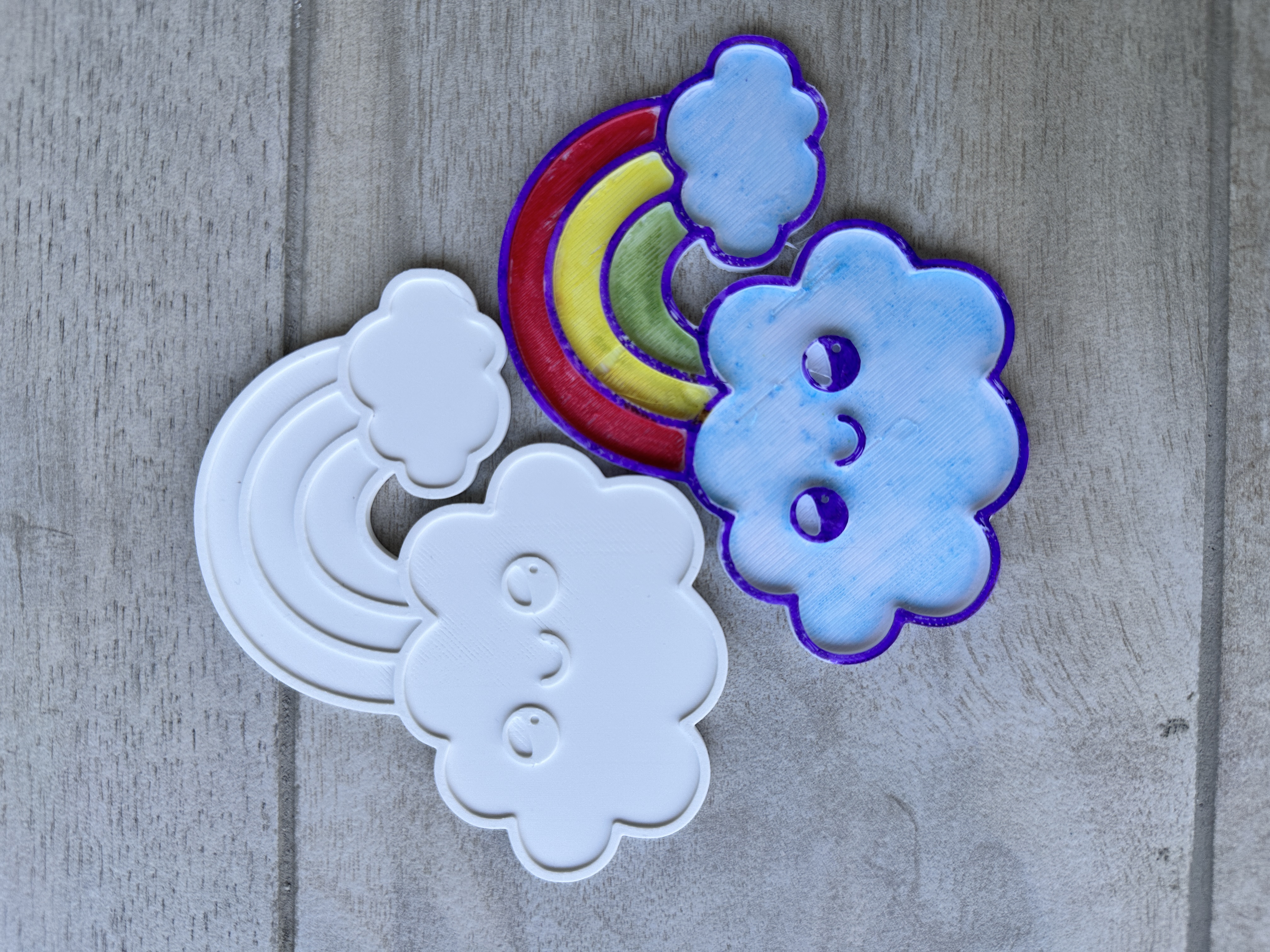 Miniatura 5 do modelo 3D Cute Rainbow Colouring Set