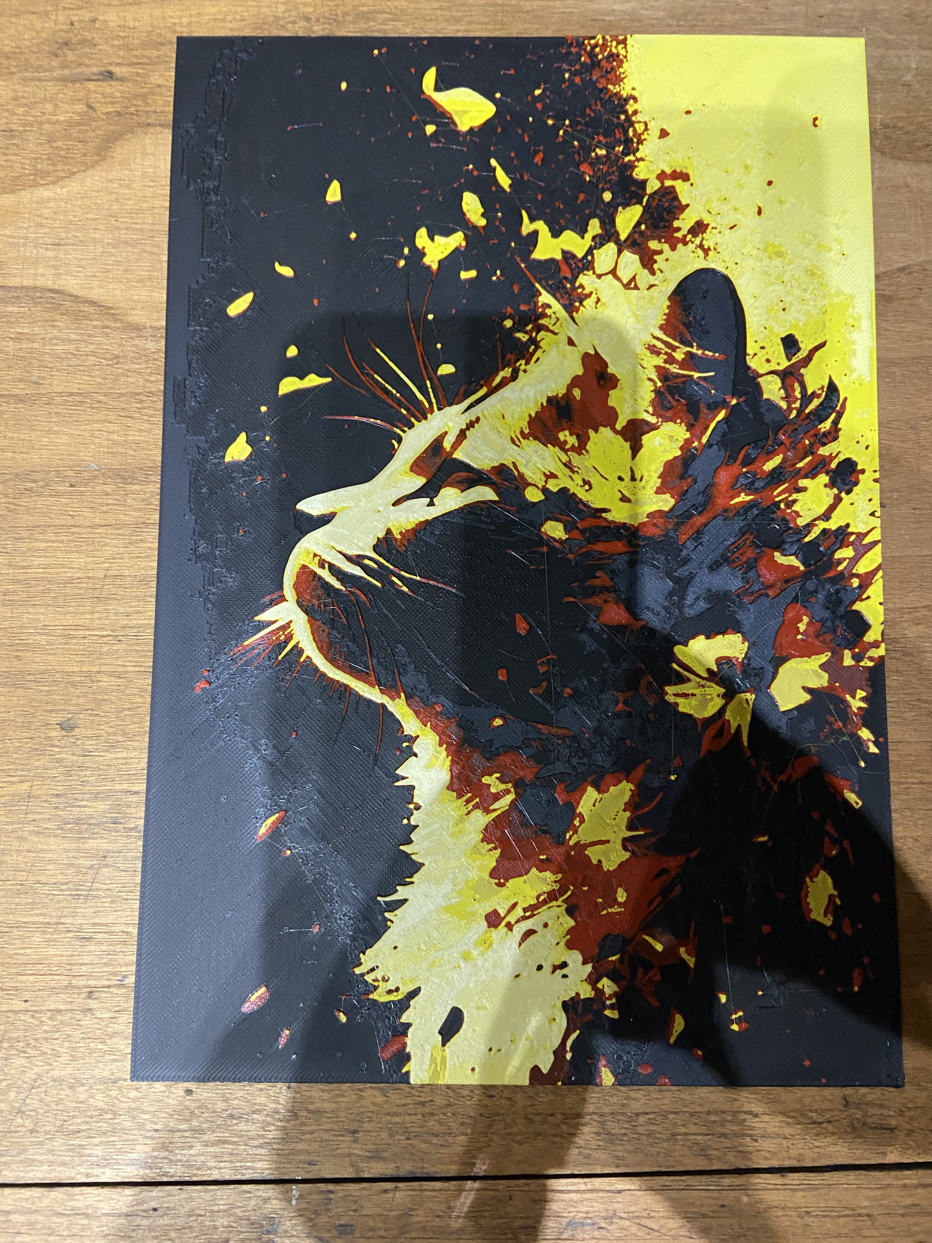cat / chat painting