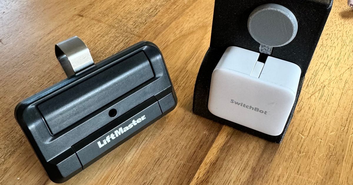 SwitchBot Button Pusher Case for LiftMaster 811LM Garage/Gate Opener by
