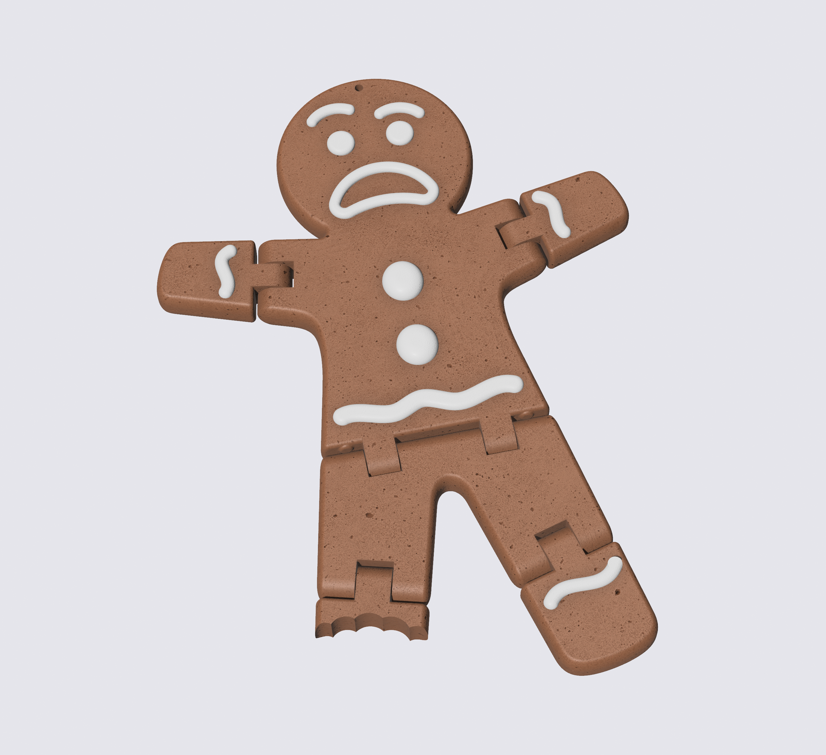 Gingerbread Person - Surprised with Missing Foot
