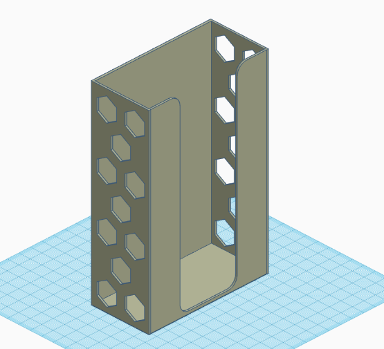 Hexagonal Tissue holder european style