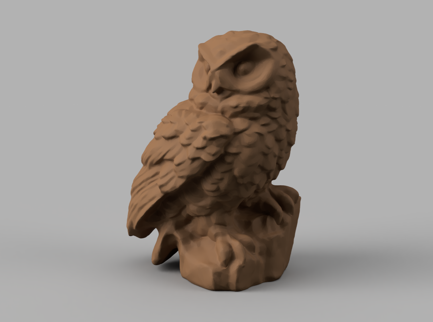 Christmas Pyramid Candle Carousel - Snowy Owl (Hedwig) with flat bottom 3D model thumbnail
