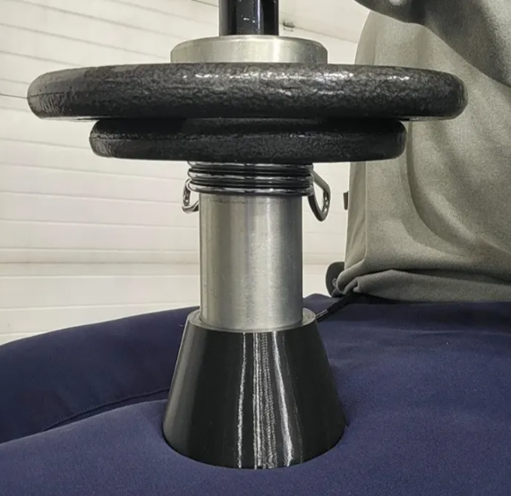 Olympic Dumbbell End Cap – TPU Press-Fit Leg Rest / Dumbbell Boot
