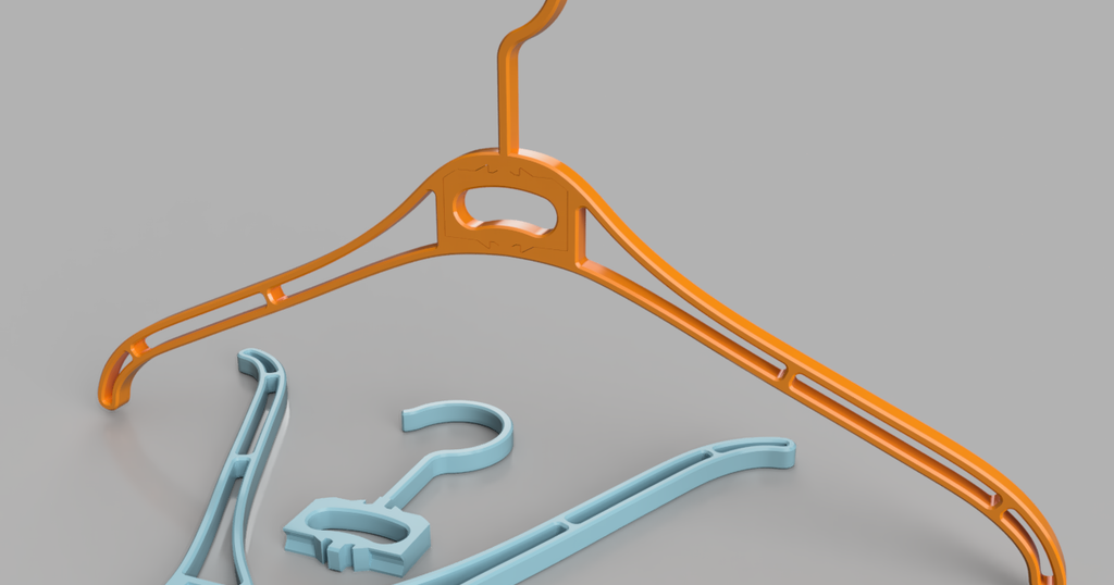 Steckbarer Kleiderbügel 43 cm, clothes hanger by netwalk Download