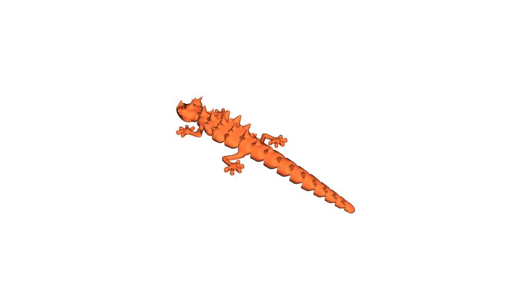 Articulated lizard with spikes by Matyáš Čistecký | Download free STL ...