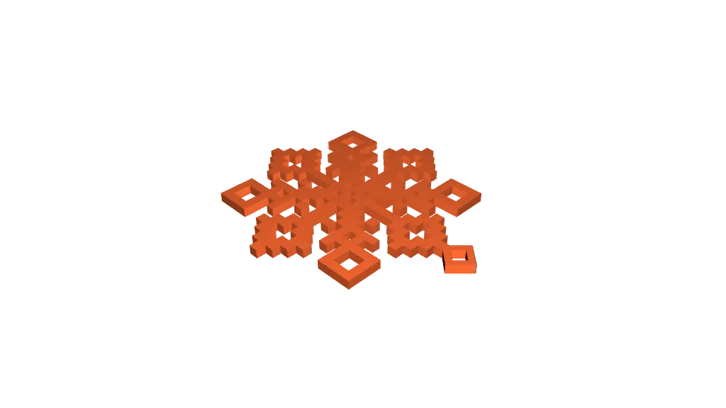 Minecraft snow flake by ERiK004 | Download free STL model | Printables.com