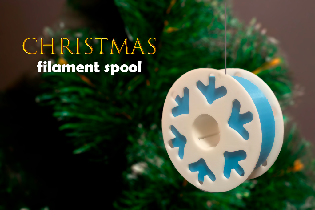 Christmas filament spool