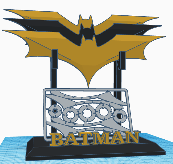 Batarang Stand Business Card Holder