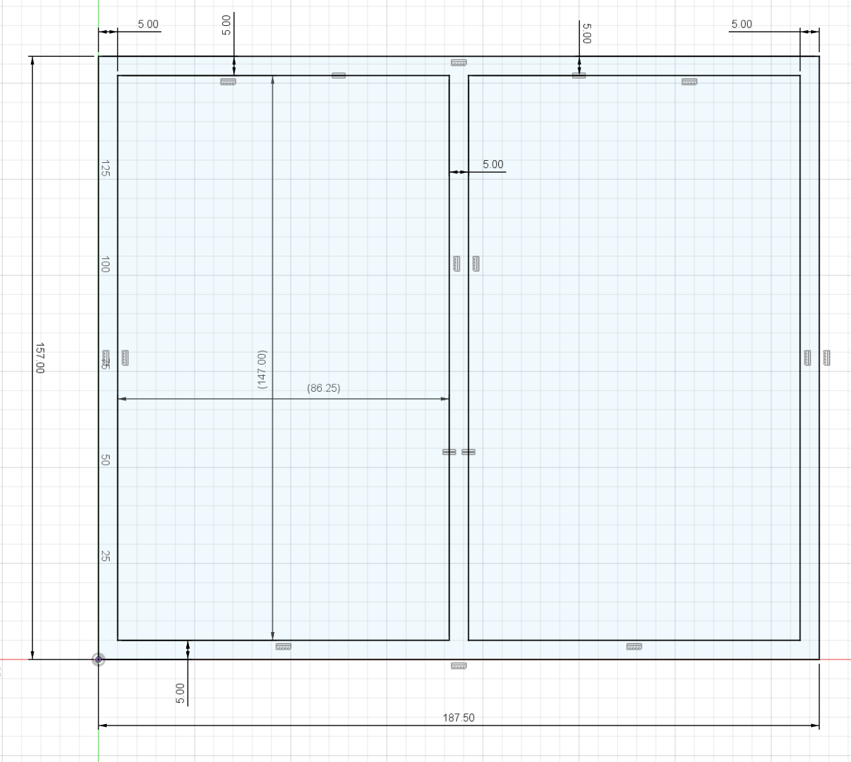 Picture frame insert for Ikea Brimnes wardrobe