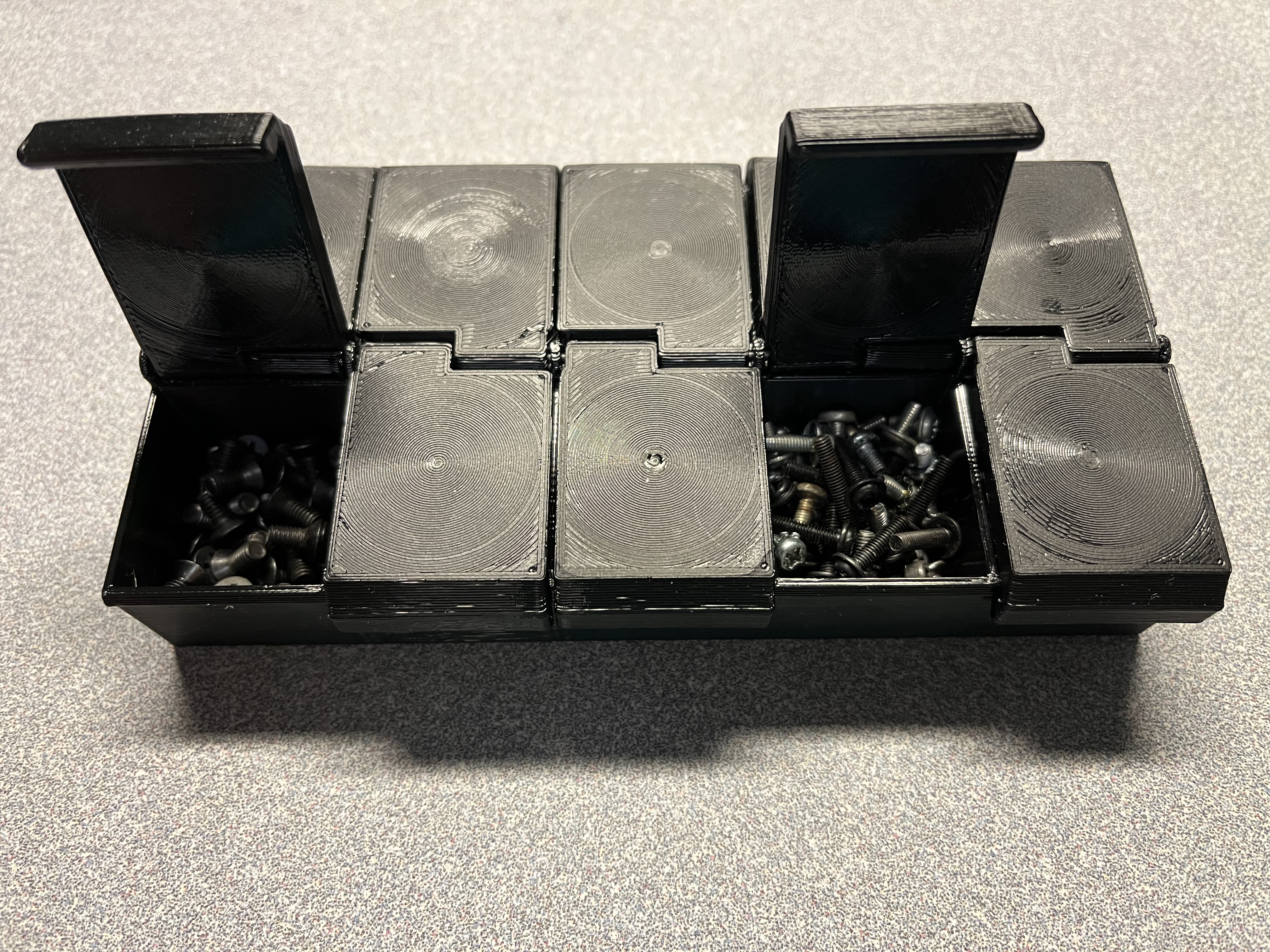 Organizer - 160mmx75mmx25mm - 10 Sections w/ Snapping Lids