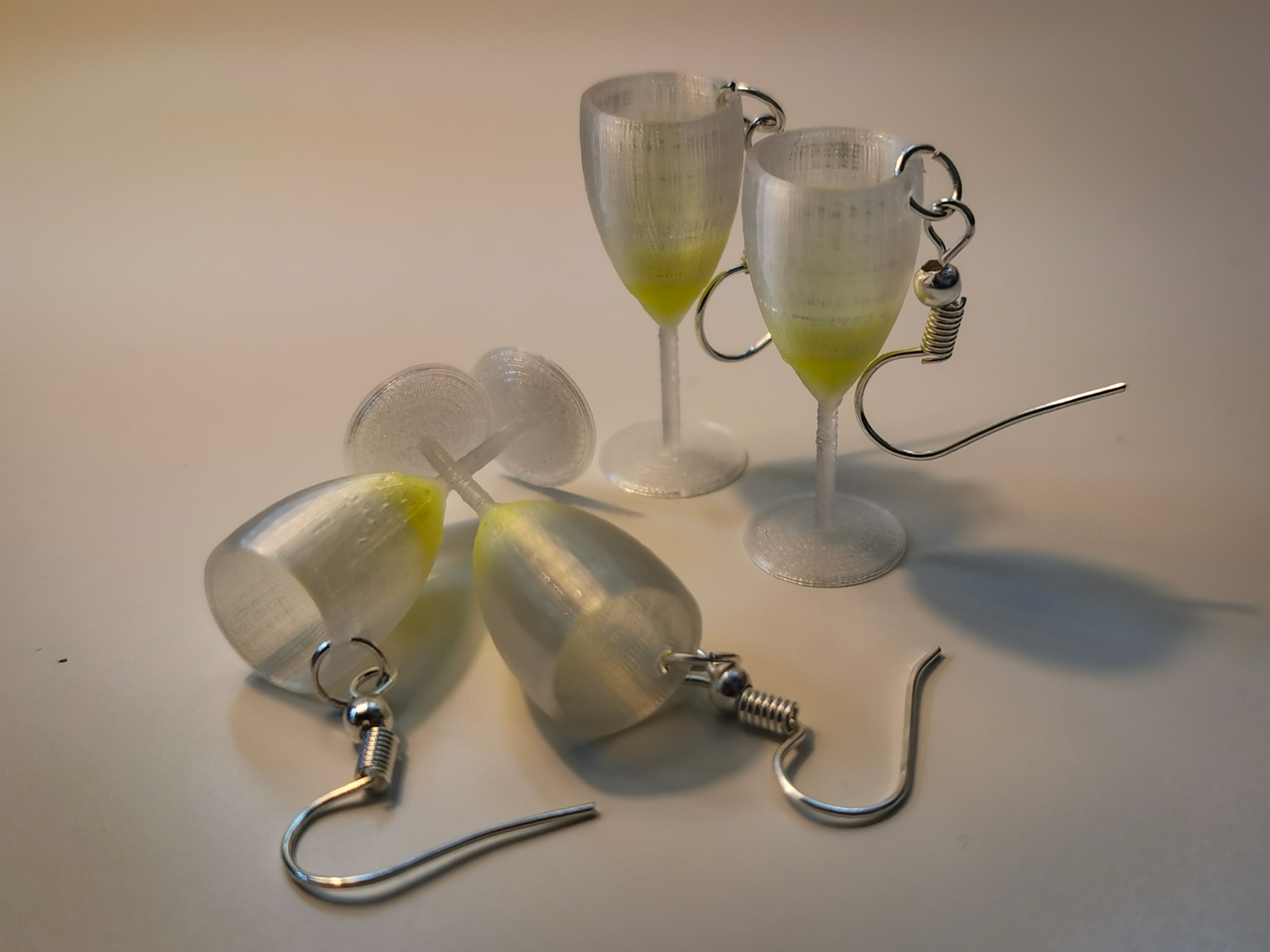 Champagne Glass Earrings