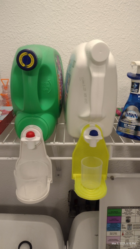Laundry Soap Cup Holder Attachment by acidburn4321 Download free STL
