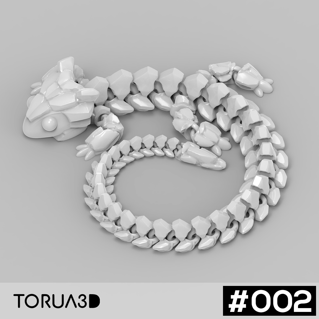 Articulated Dragon 002 File STL by Torua3D Printables Store