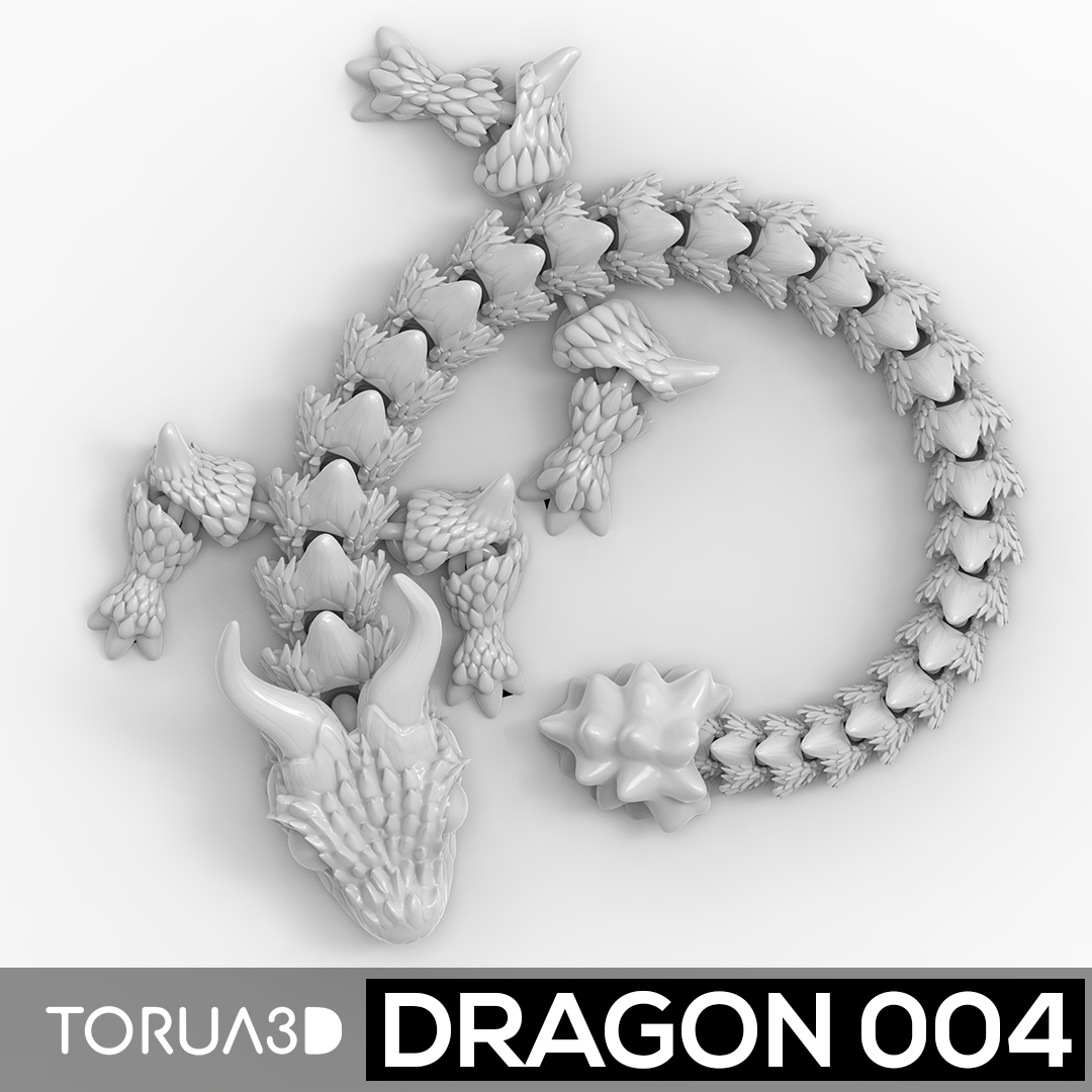 Articulated Dragon 004 | File STL by Torua3D | Printables Store