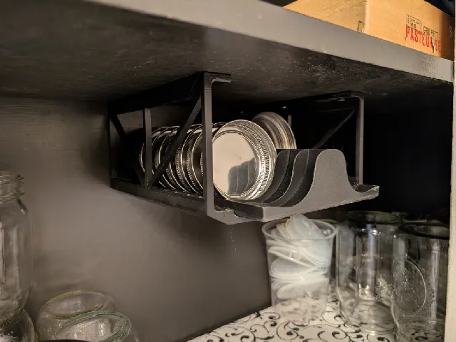 Mason Jar Lid Rack - UnderShelf