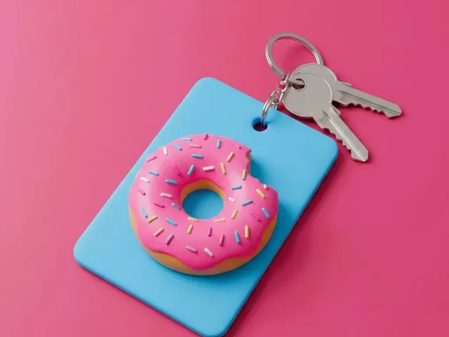 Homer's Donut Keychain