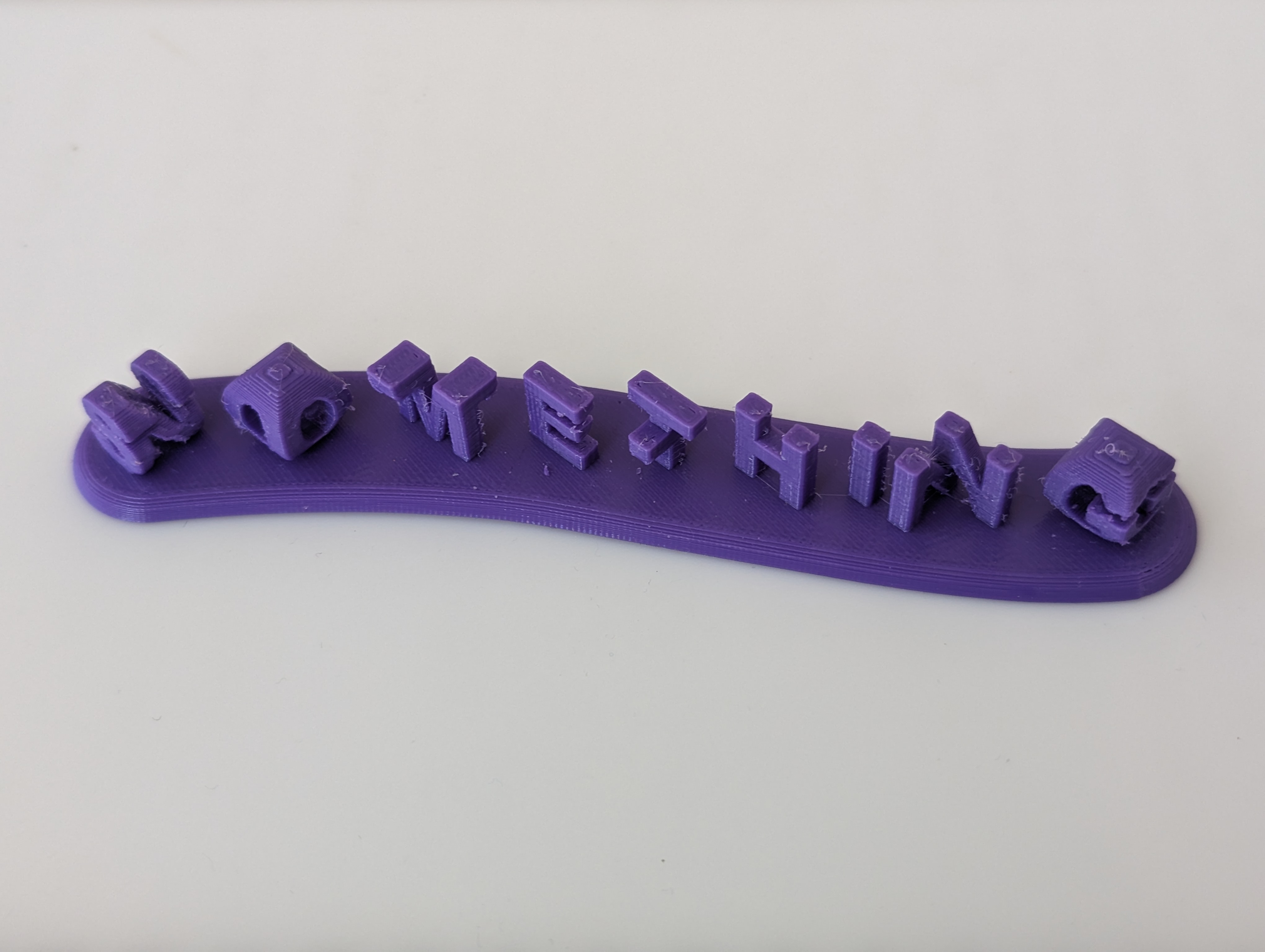 Miniatura 2 do modelo 3D Something or Nothing 3D Text