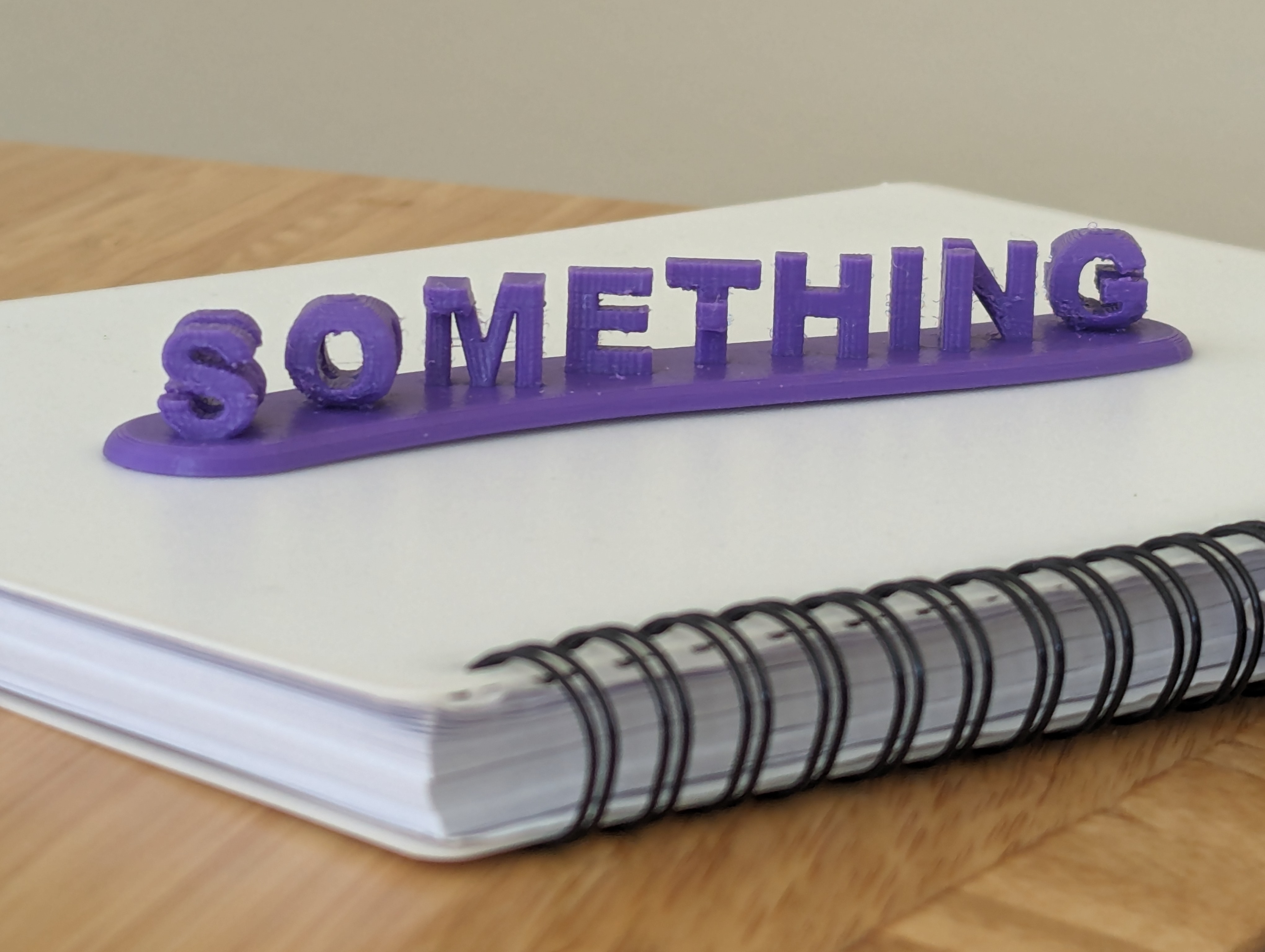 Miniatura 4 do modelo 3D Something or Nothing 3D Text