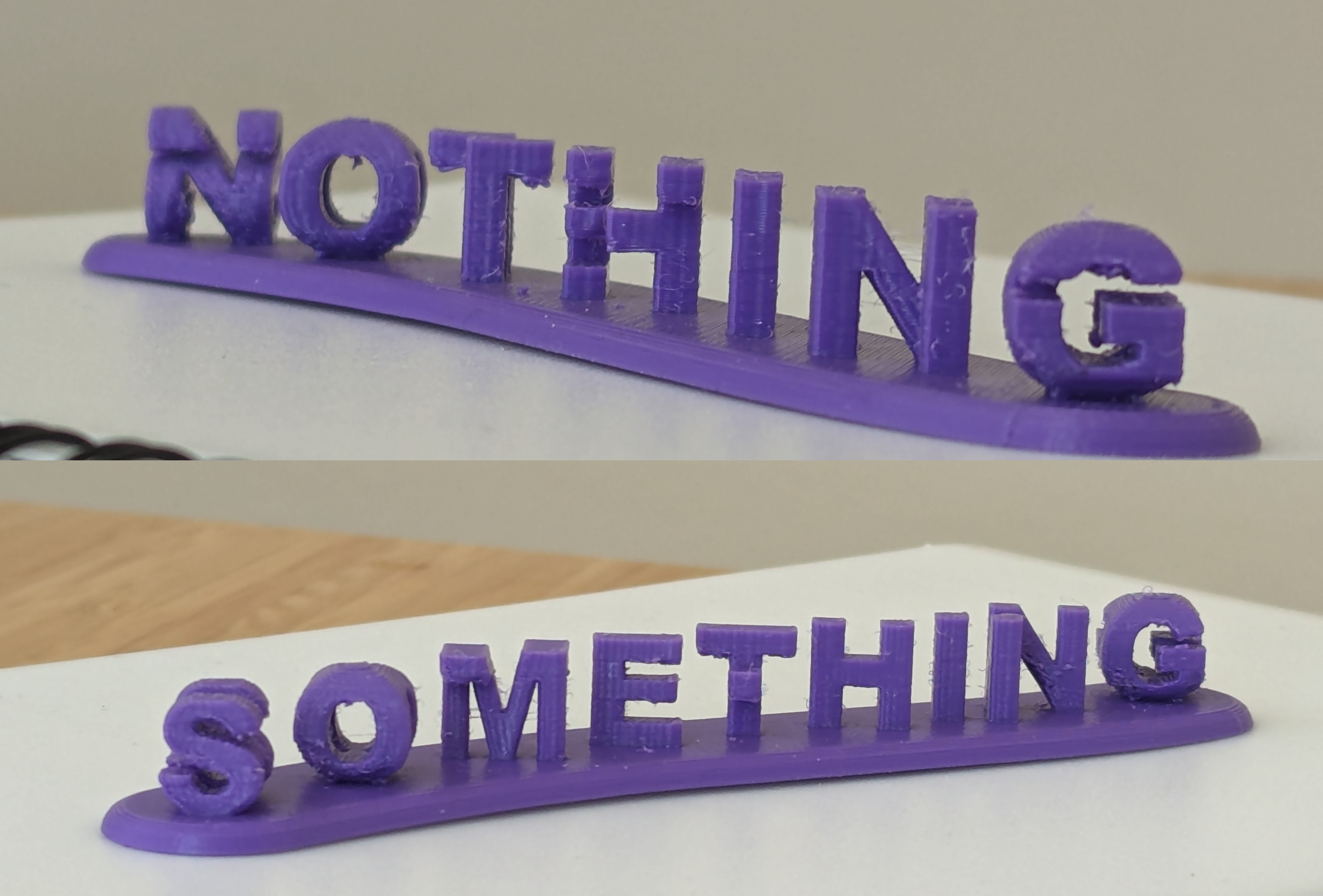 Something or Nothing 3D Text