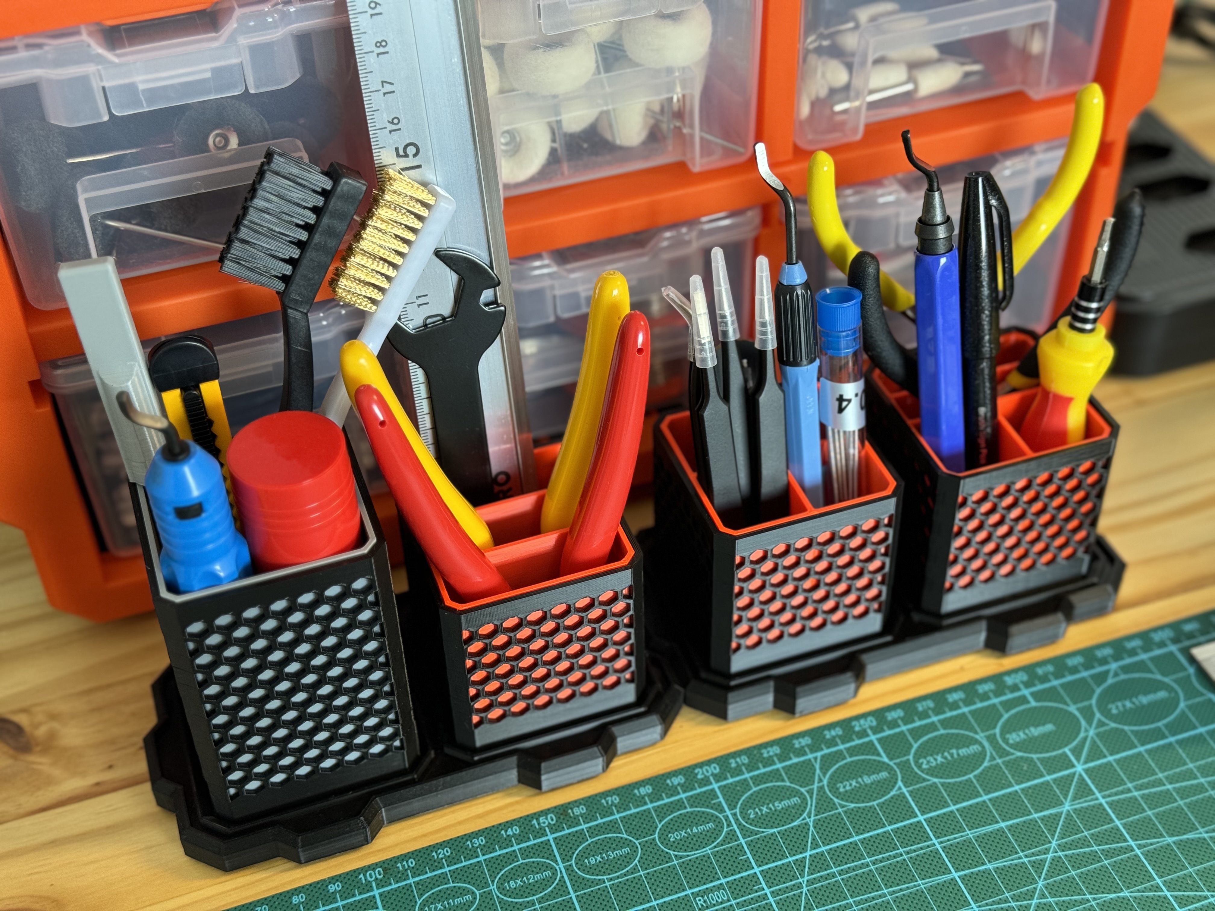Miniatura 3 do modelo 3D Hex Modular Object Organizer