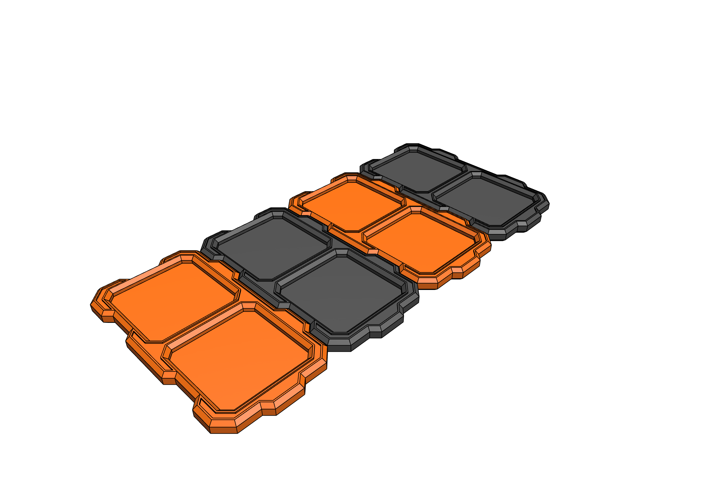 Miniatura 10 do modelo 3D Hex Modular Object Organizer