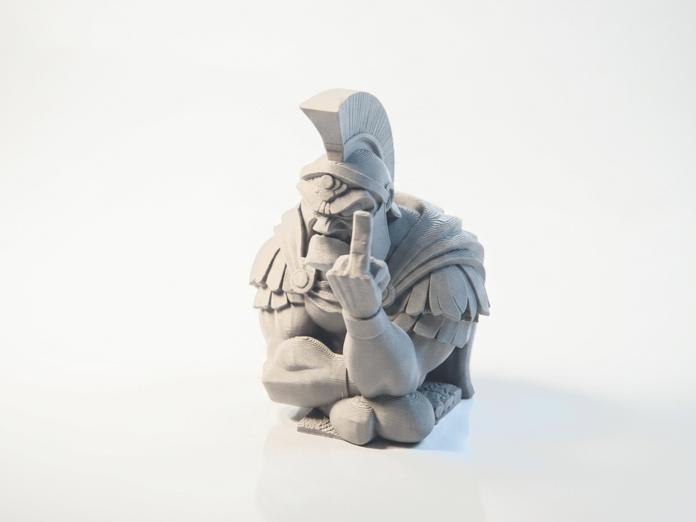 Middle Finger Gladiator Statue Fantasy 3D Printable