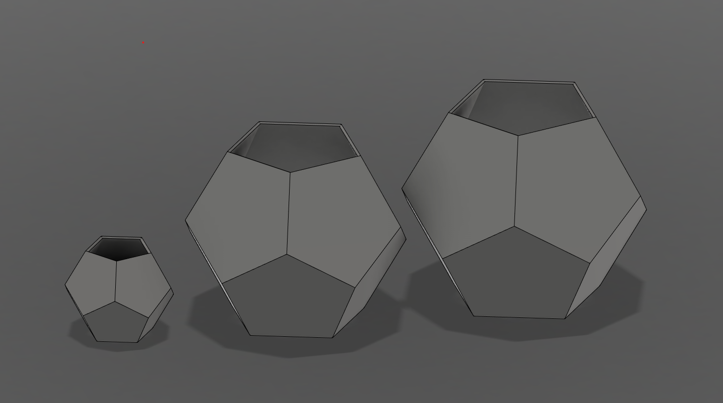 Dodecahedron Planter/Pentagon Planter