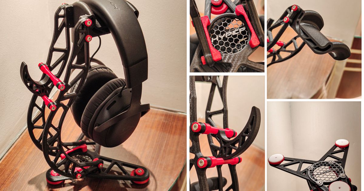 Headphone Stand Improve by T K Download free STL model