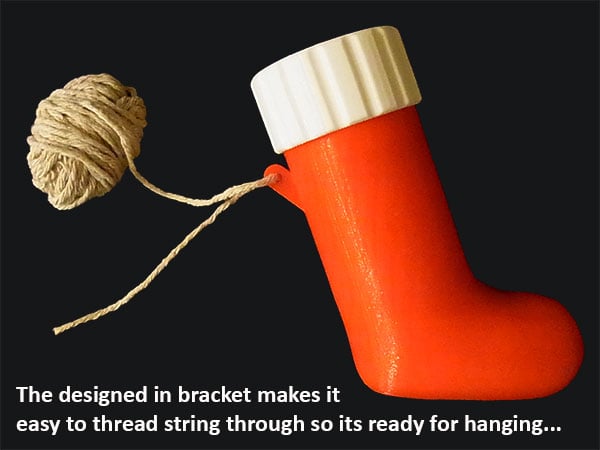 Miniatura 7 do modelo 3D Christmas Stocking Container Reupload