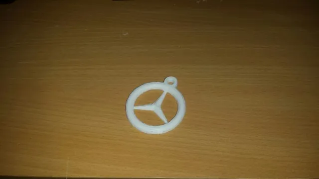 mercedes logo necklace