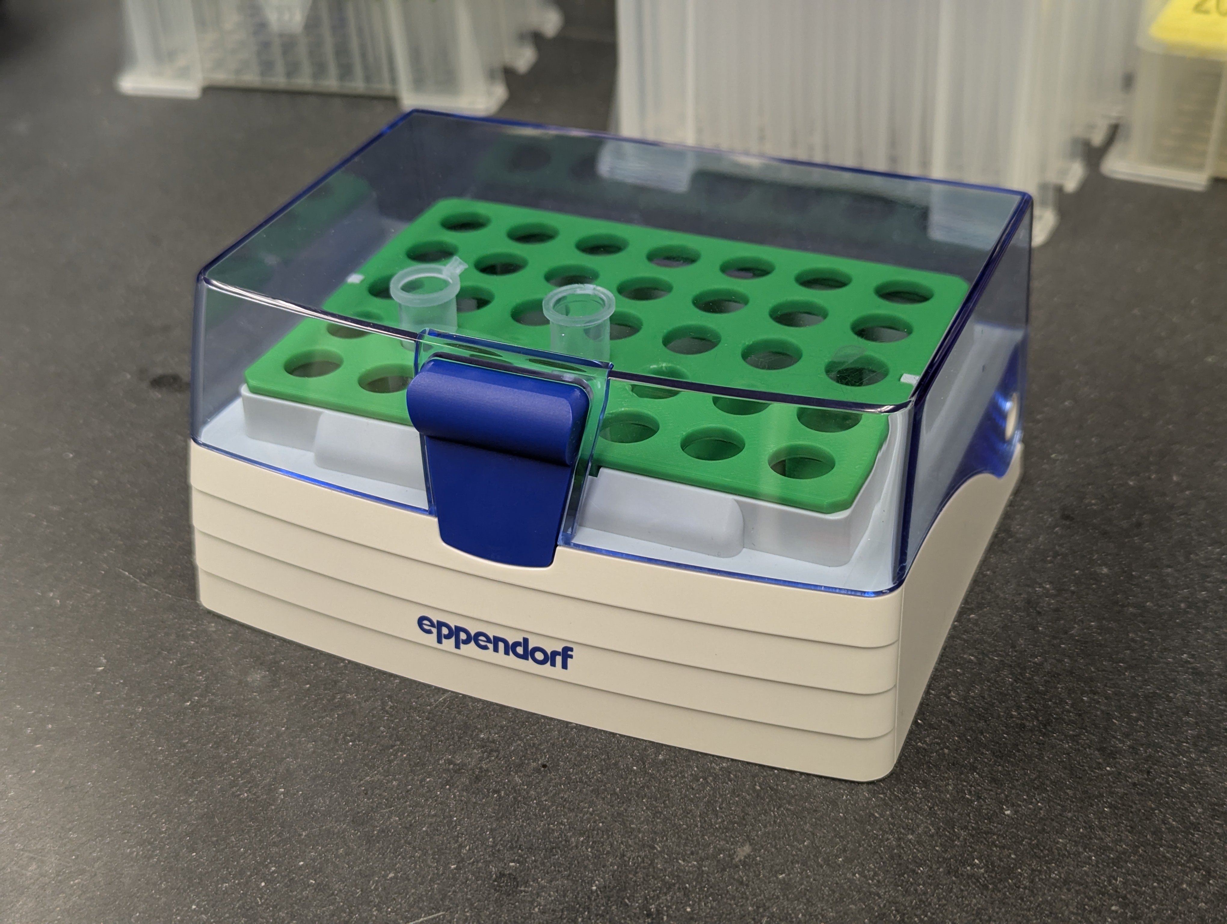 OpenBenchTop - stackable ep tube rack - compatible with epTIPS box