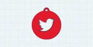 twitter keychain