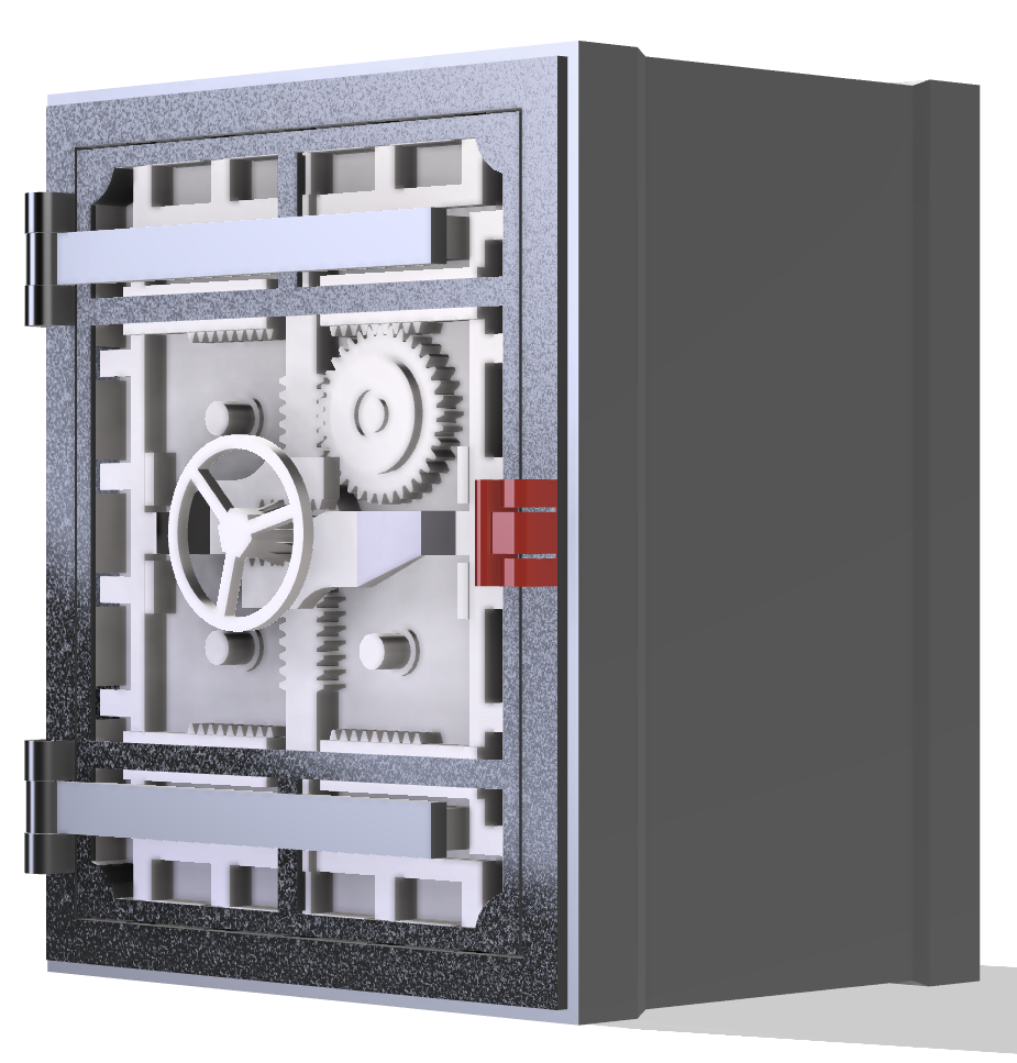 Padlock Frame for Coin Sorting Vault by vmLOGIC | Download free STL ...