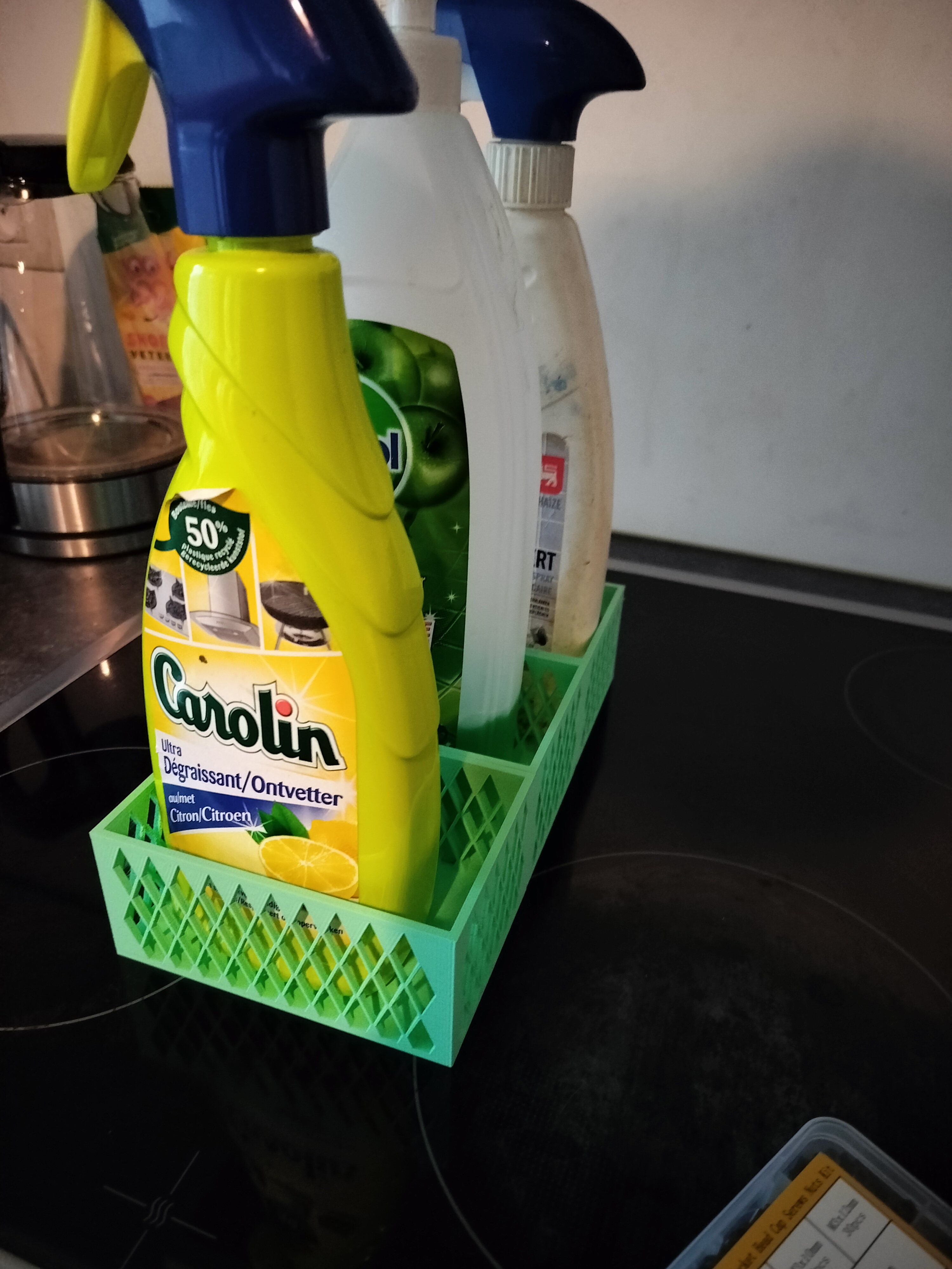 Cleaning products crate