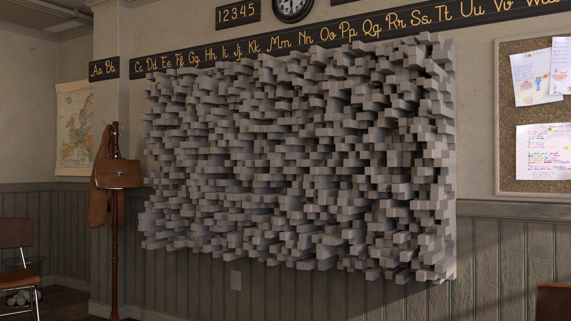 Non-scientific diffuser wall panel
