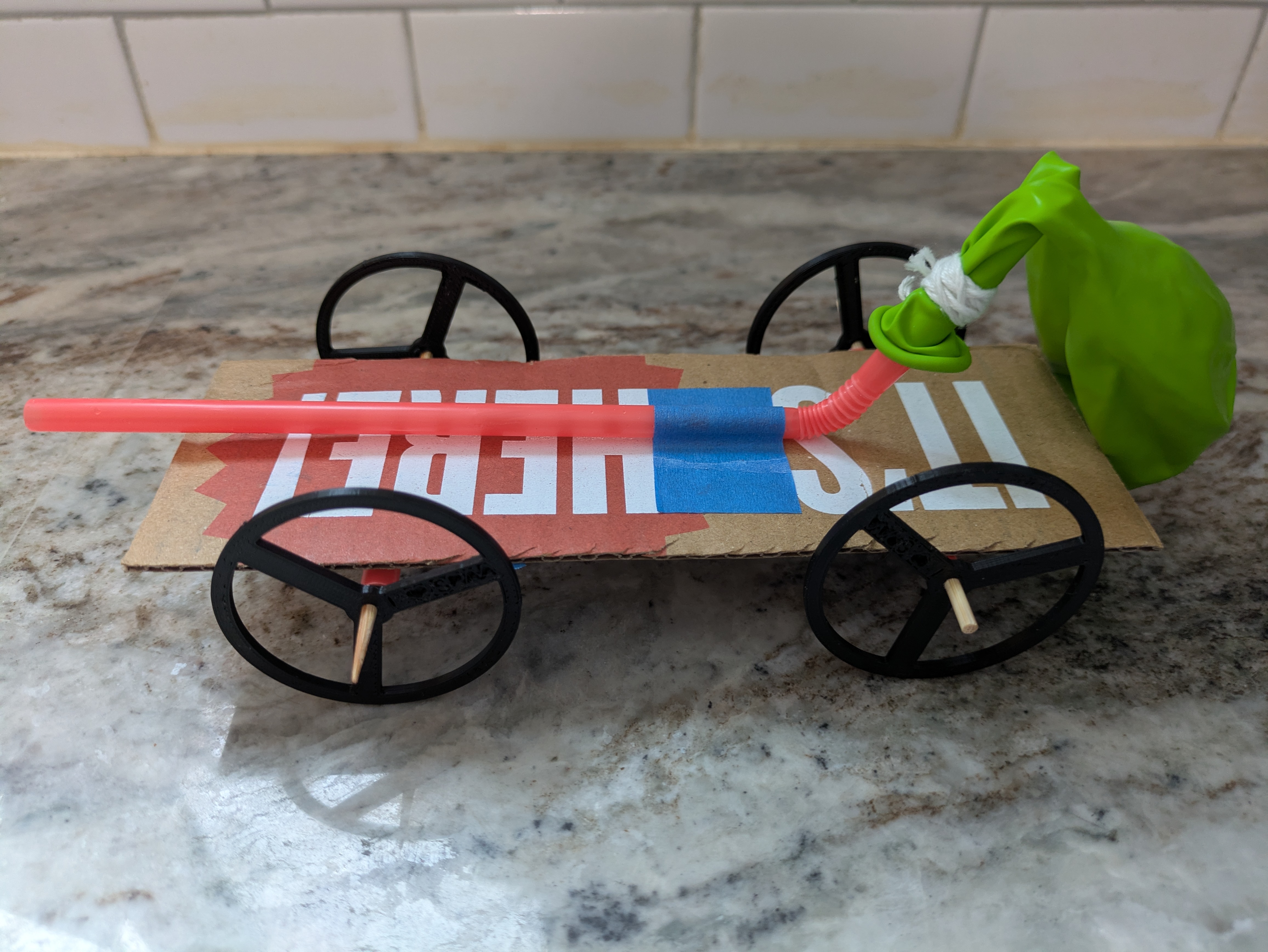 Balloon Car Wheel 50 mm 2.6 mm Hole