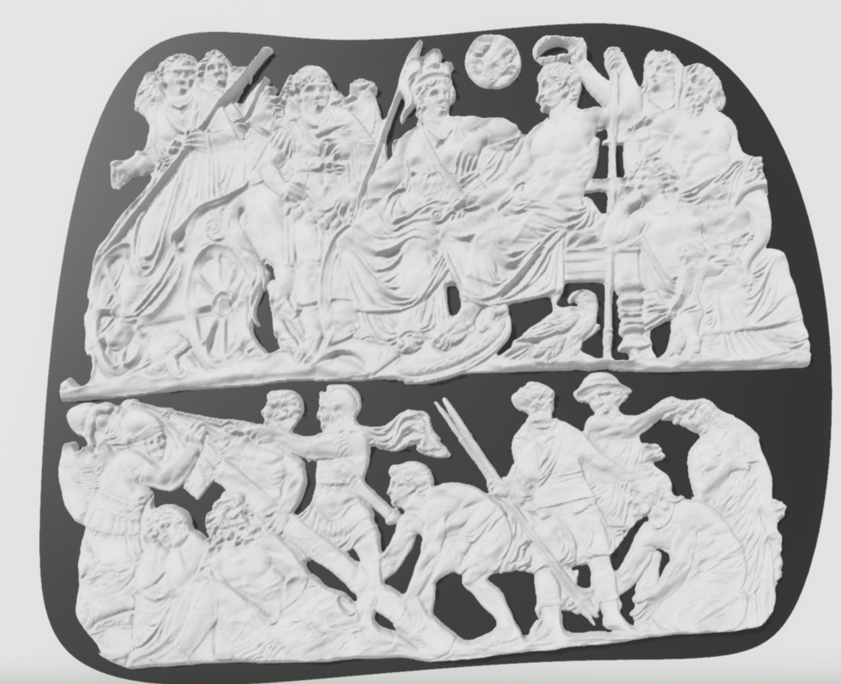 Gemma Augustea Ancient Roman Cameo decoration