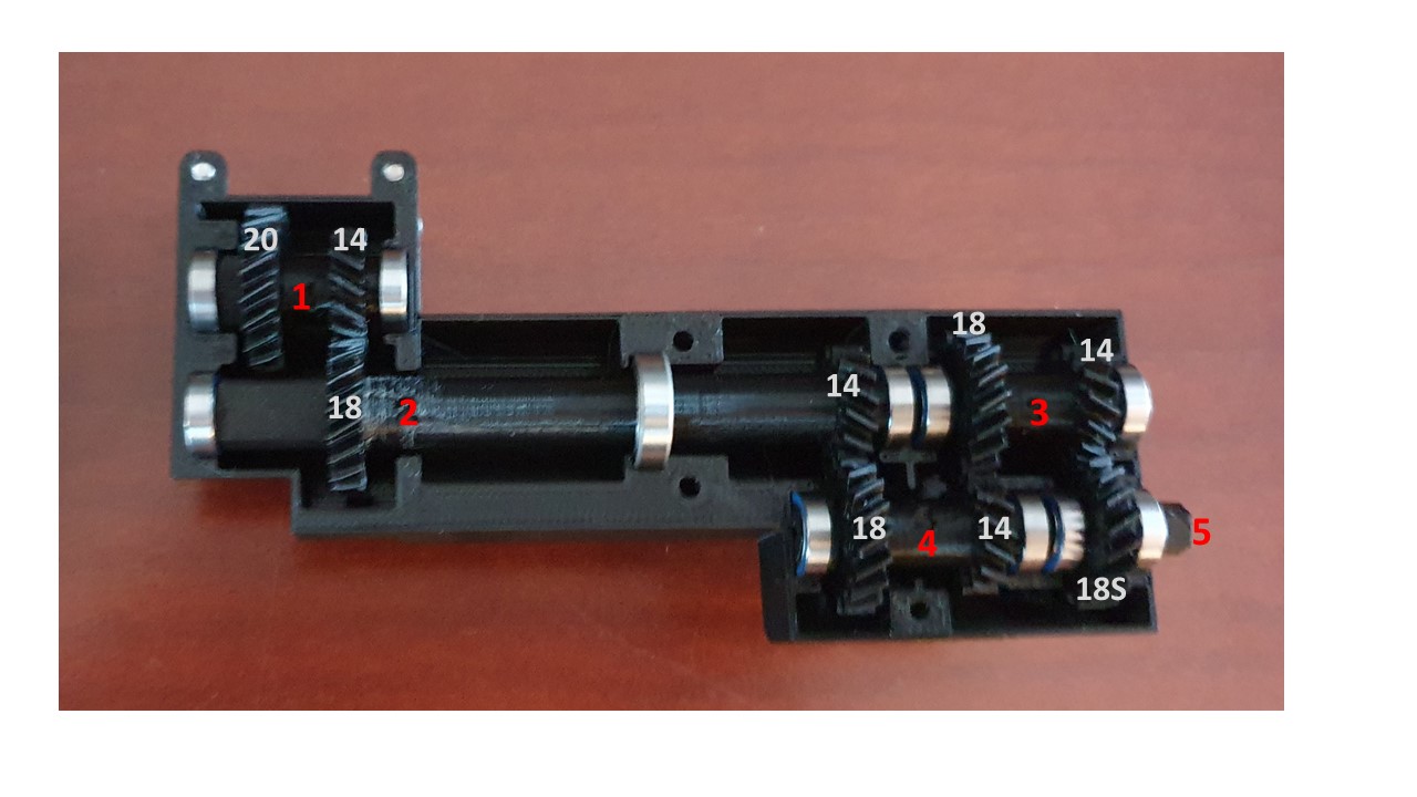 Gearbox (1st stage) for Unimog RC