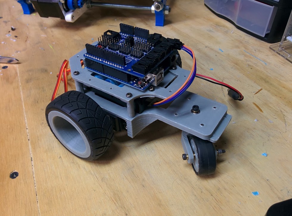 Arduino robot chassis by outcastrc | Download free STL model ...