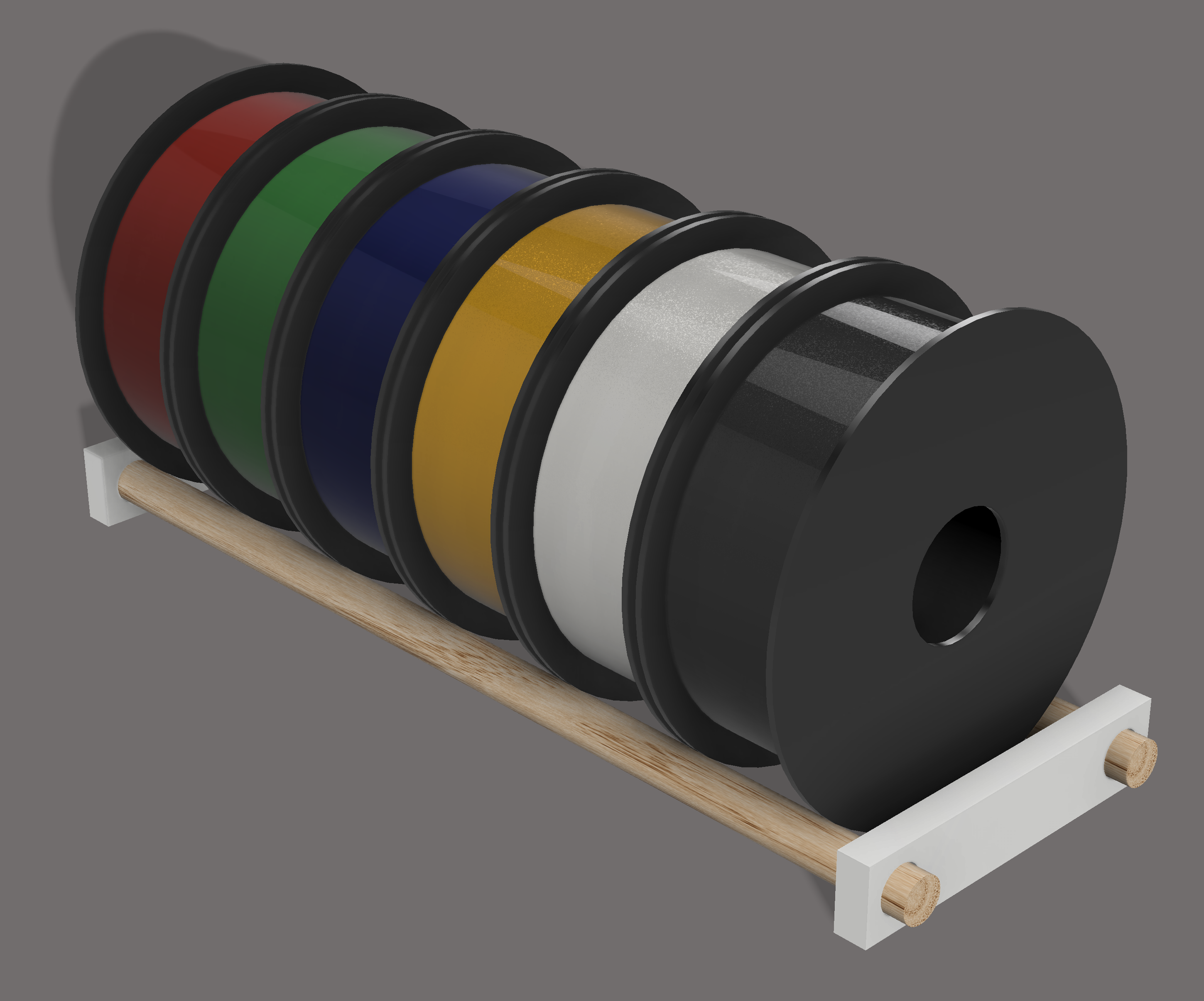 Horizontal filament storage