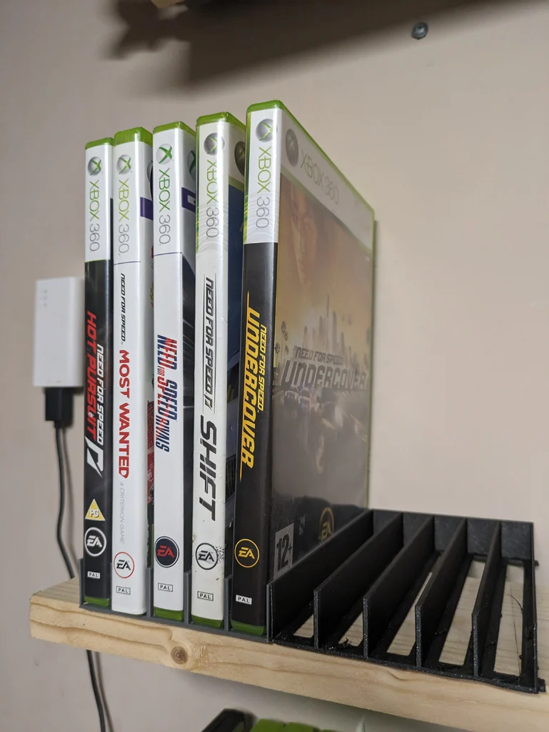 Game Case Holders for Shelving