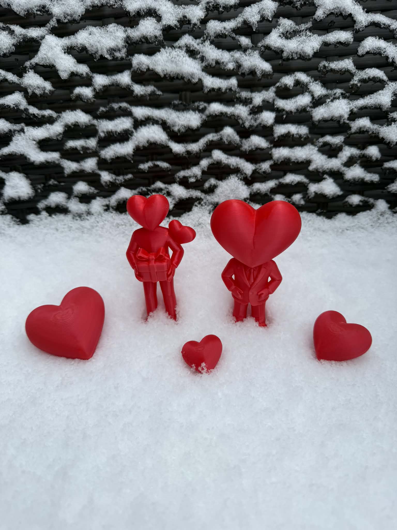 Zamilované Valentýnské srdíčkové postavičky