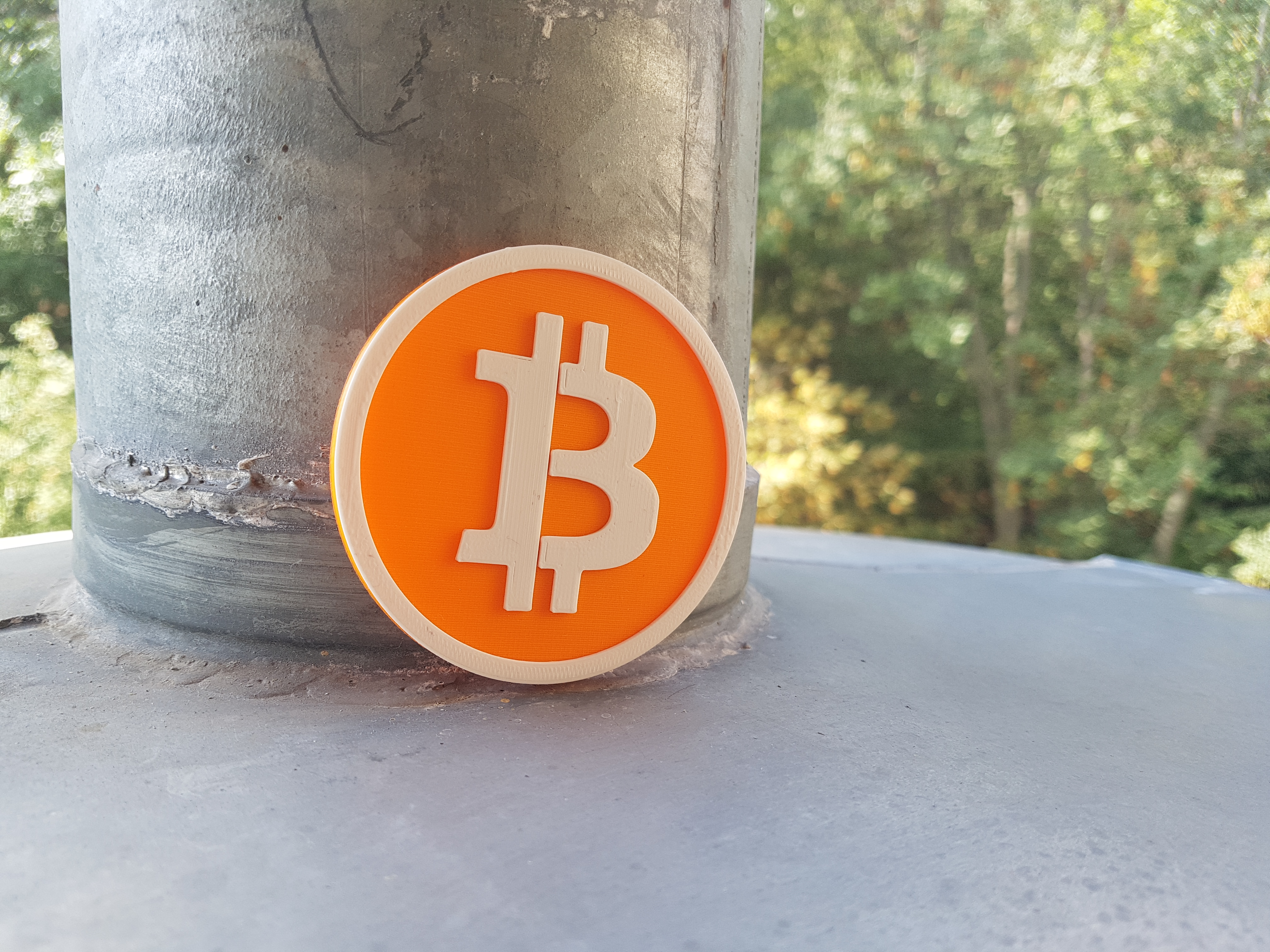 Miniatura 3 do modelo 3D Bitcoin Logo Magnet