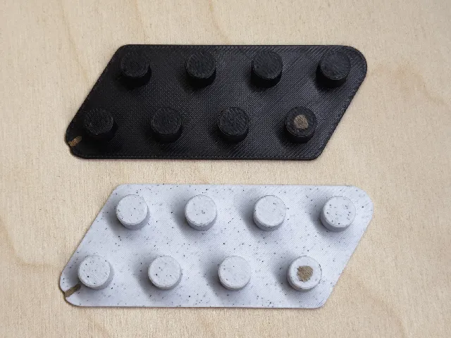 608RS Bearing Fit Tester — Calibrate 3D printed pins to fit perfectly with your printer