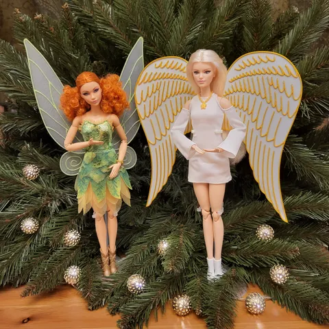 Angel and elf / fairy wings for a 1:6 scale dolls