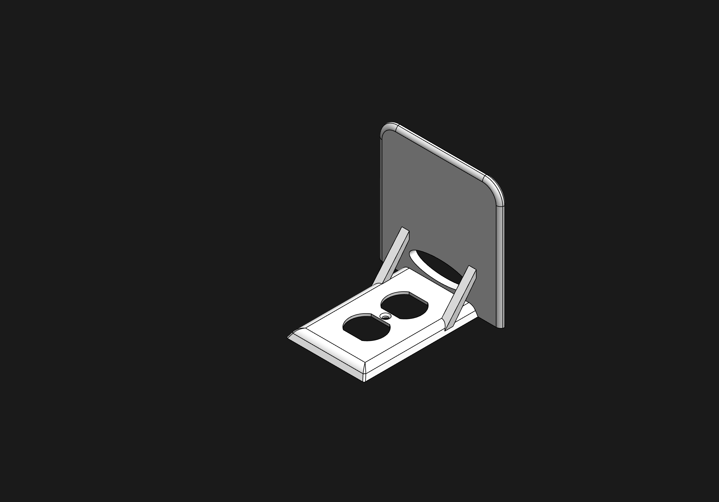 Outlet cover shelf by Wyatt Wehrle Download free STL model