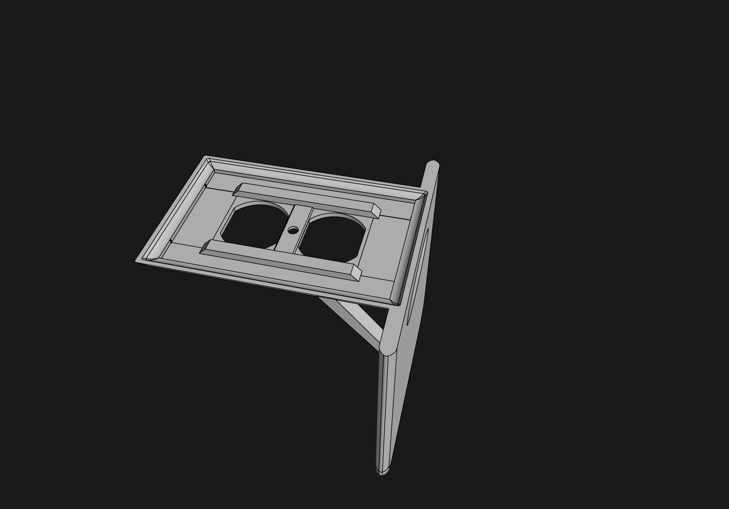 Outlet cover shelf by Wyatt Wehrle Download free STL model