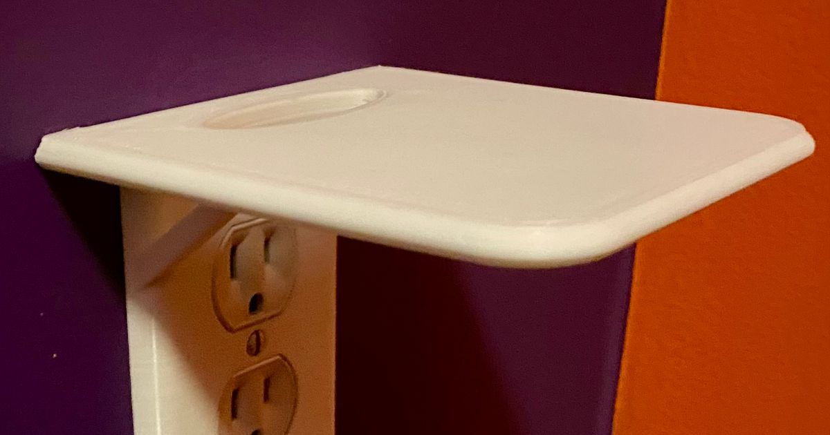 Outlet cover shelf by Wyatt Wehrle Download free STL model