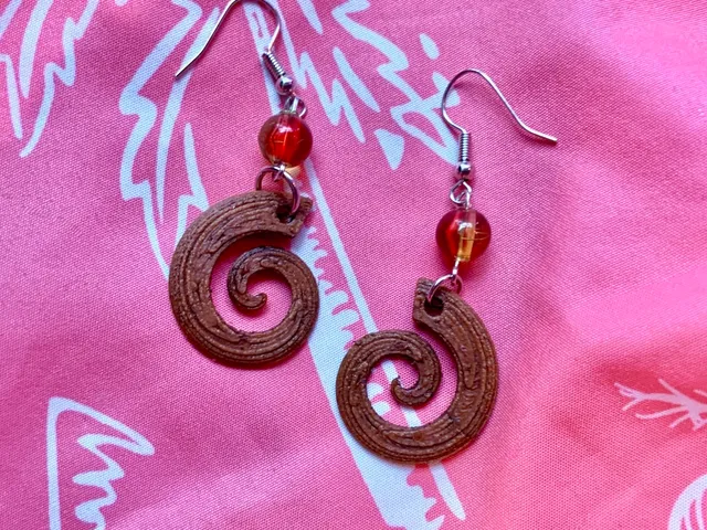 Spiral earrings