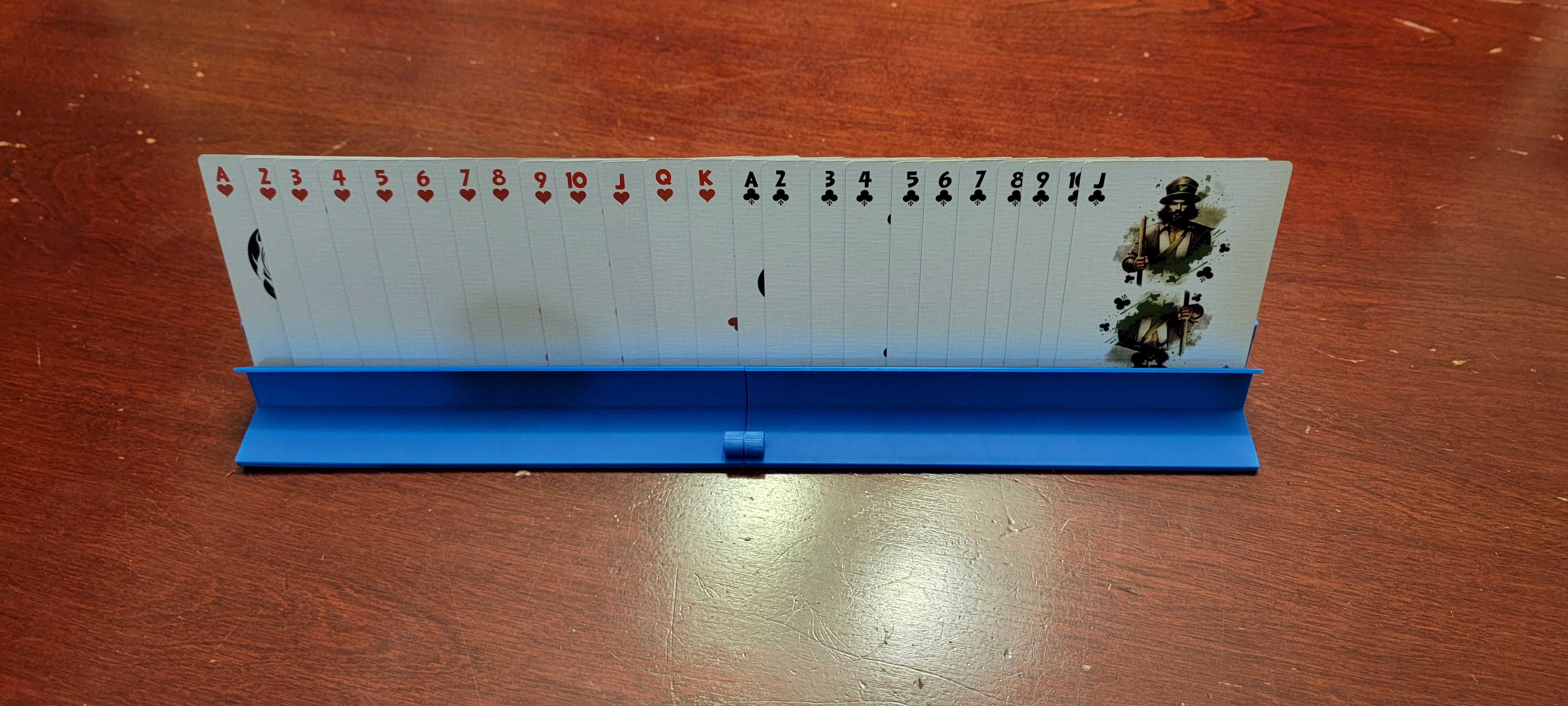 Foldable playing card holder